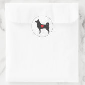 Love Shiba Inu - Circle Sticker (Tas)