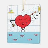 Love Shower Keramisch Ornament (Links)