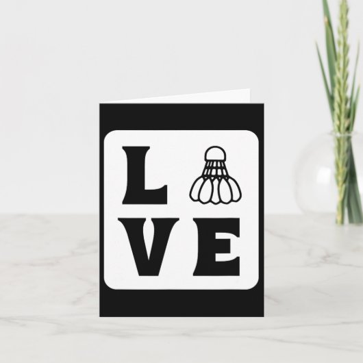 Love Shuttle Dminton Kaart (Voorkant)