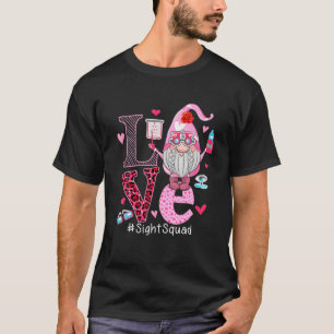 LOVE Sight Squad Cute Happy Valentiine Day Gnome T-shirt
