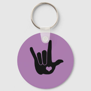 Love Sign Language Hand Sleutelhanger