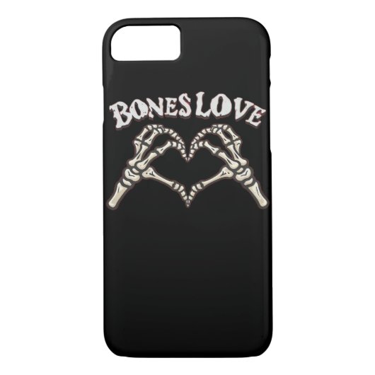 Love Skeleton Hand Classic Case-Mate iPhone Case (Achterkant)