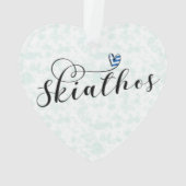 Love Skiathos Design avec drapeau grec (dos)