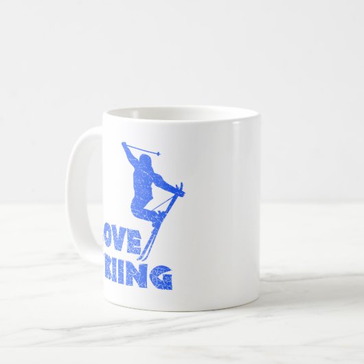 Love Skiing Coffee Mug (Devant gauche)