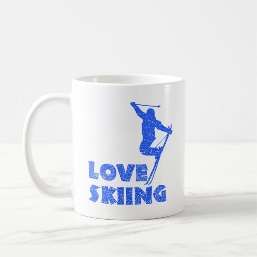 Love Skiing Coffee Mug (Gauche)