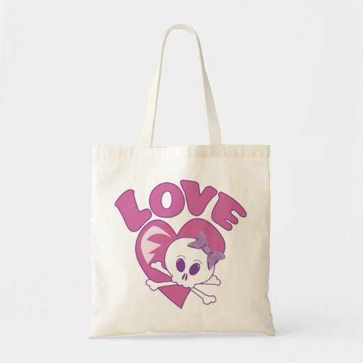 Love Skull Tote Bag (Voorkant)
