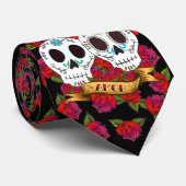 Love Skulls "Amor" Stropdas (Opgerold)