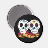 Love Skulls Magnet Magneet (Voorkant / Achterkant)