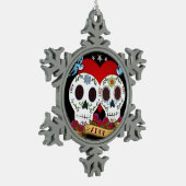 Love Skulls Ornament (Snowflake of Ball) (Links)
