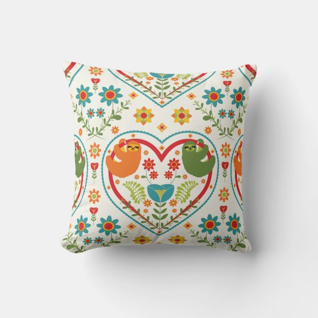 Love Sloth Brightfolk Kussen (Voorkant)