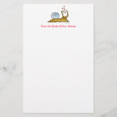 Love Snail Stationery Briefpapier (Voorkant)