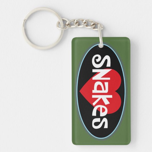 Love SNAKES Sleutelhanger (Voorkant)