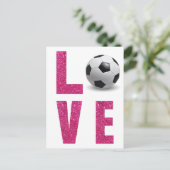 Love Soccer Briefkaart (Staand voorkant)