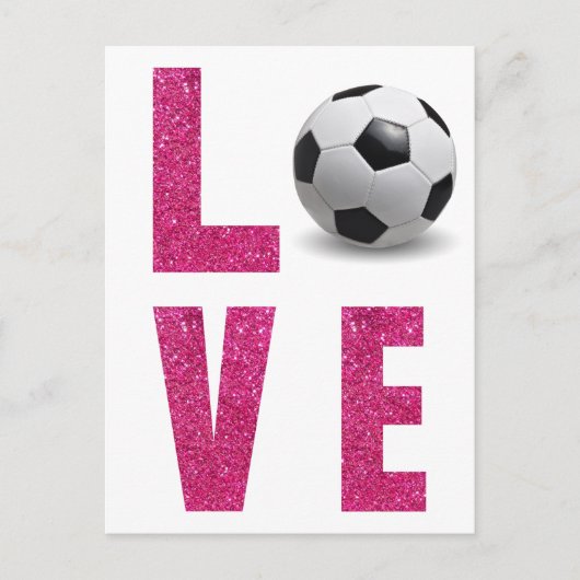 Love Soccer Briefkaart (Voorkant)