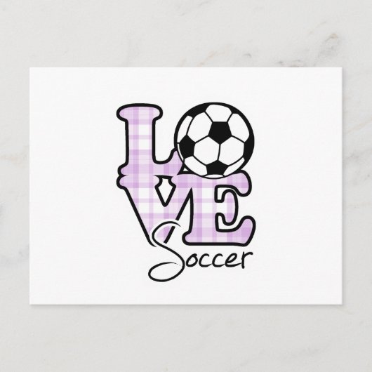 Love Soccer Briefkaart (Voorkant)