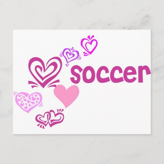 Love Soccer Briefkaart (Voorkant)