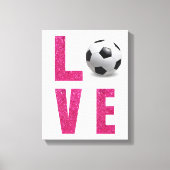 Love Soccer Canvas Afdruk (Voorkant)