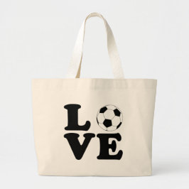 Love Soccer Canvas tas