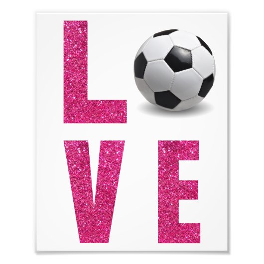 Love Soccer Foto Afdruk (Voorkant)