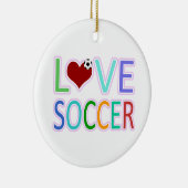 LOVE SOCCER KERAMISCH ORNAMENT (Rechts)