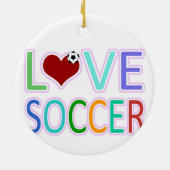 LOVE SOCCER KERAMISCH ORNAMENT (Achterkant)