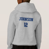 Love Soccer - Lettres blanches - Marine et Orange (Dos)