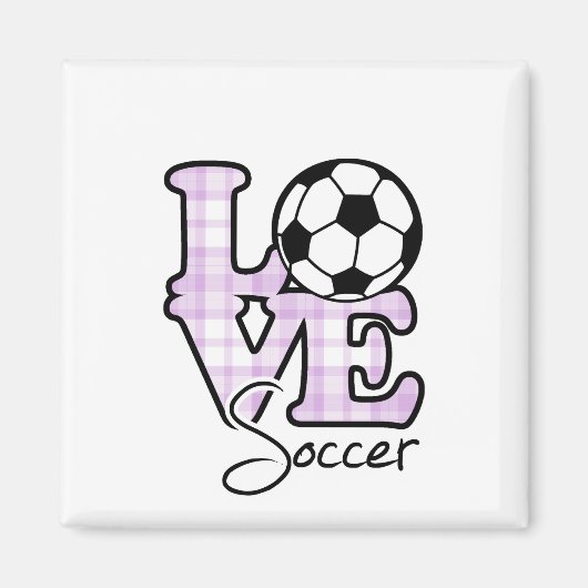 Love Soccer Magneet (Voorkant)