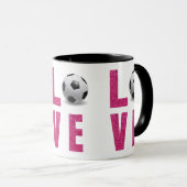 Love Soccer Mok (Voorkant rechts)
