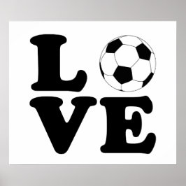 Love Soccer print / poster