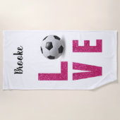 Love Soccer Strandlaken (Voorkant)