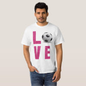 Love Soccer T-shirt (Voorkant volledig)