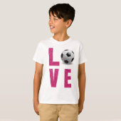 Love Soccer T-shirt (Voorkant volledig)