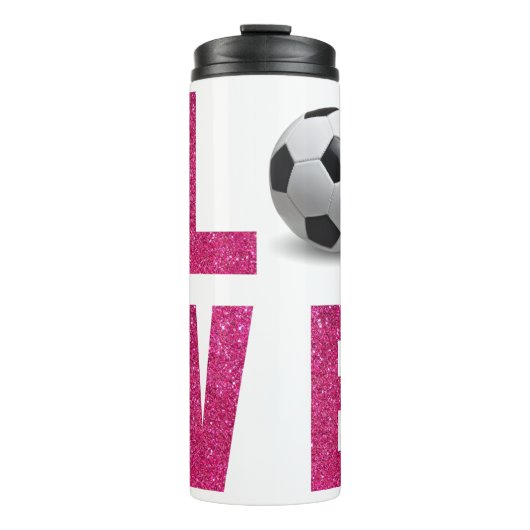 Love Soccer Thermosbeker (Voorkant)