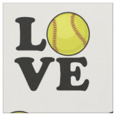 Love Softball Stof (Close Up)