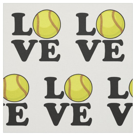Love Softball Stof (Swatch)