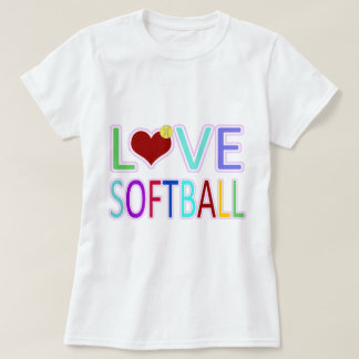 LOVE SOFTBALL T-SHIRT
