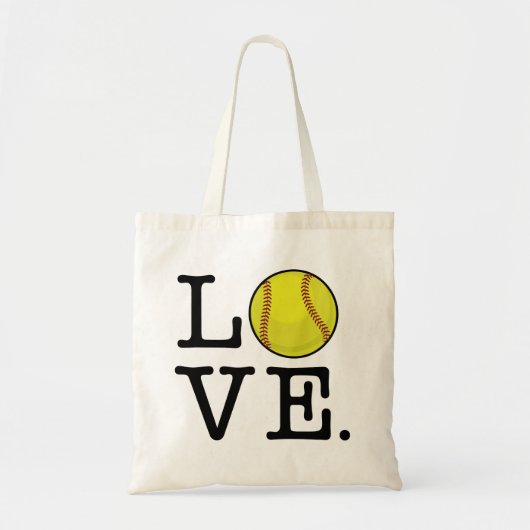 Love Softball Tote Bag (Voorkant)