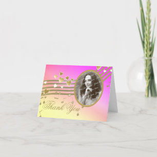 Love Song Notes Foto Dank u Bedankkaart