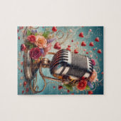 Love & Song - Puzzle Microphone à l'ancienne (Horizontal)