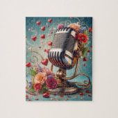 Love & Song - Puzzle Microphone à l'ancienne (Vertical)