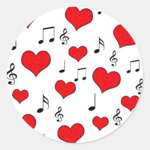 Love song ronde sticker