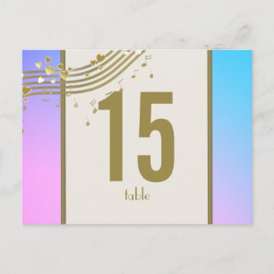 Love Song Table Number Briefkaart