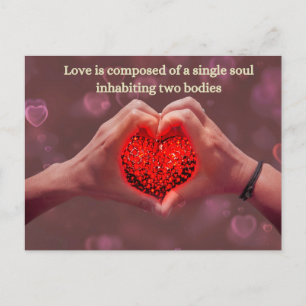 Love soul valentijns's kerstcadeaubon feestdagenkaart