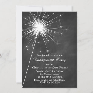 Love Sparkles Verloving Invitation Kaart