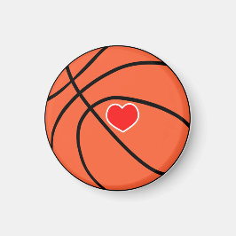 Love Sport Basketball Magneet