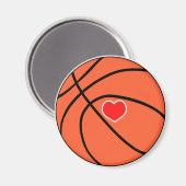 Love sport Basketball Magnet Magneet (Voorkant / Achterkant)