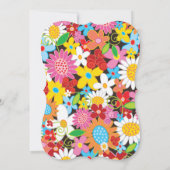 LOVE Spring Flowers Fête des mariées Invitation (Dos)