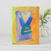 Love Spring Stack Invitations ou invitations (Debout devant)