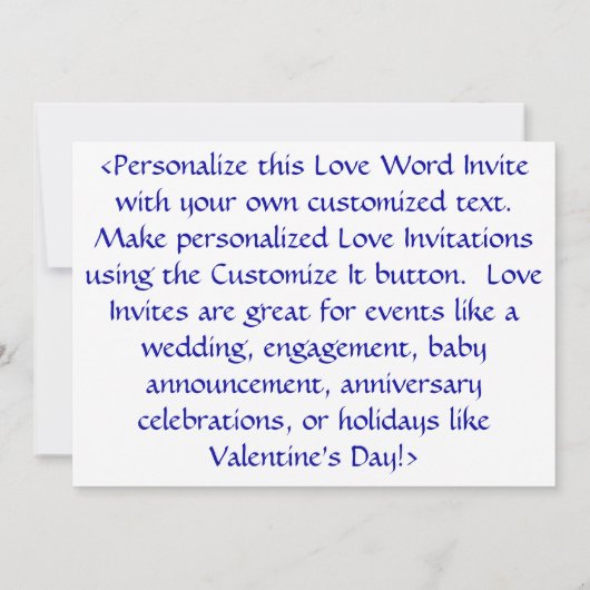 Love Spring Stack Invitations ou invitations (Dos)
