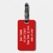 Love Square Bagagelabel (Achterkant verticaal)